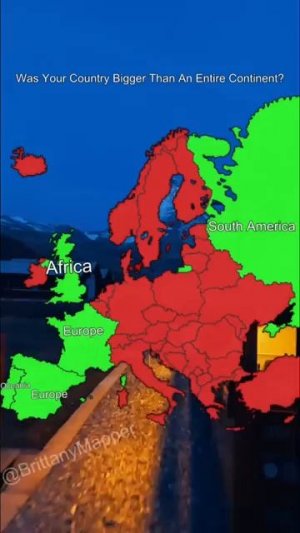 Was Your Country Bigger Than a Continent mapper europe