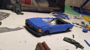 москвич 2141 из пластилина делаю сиденья