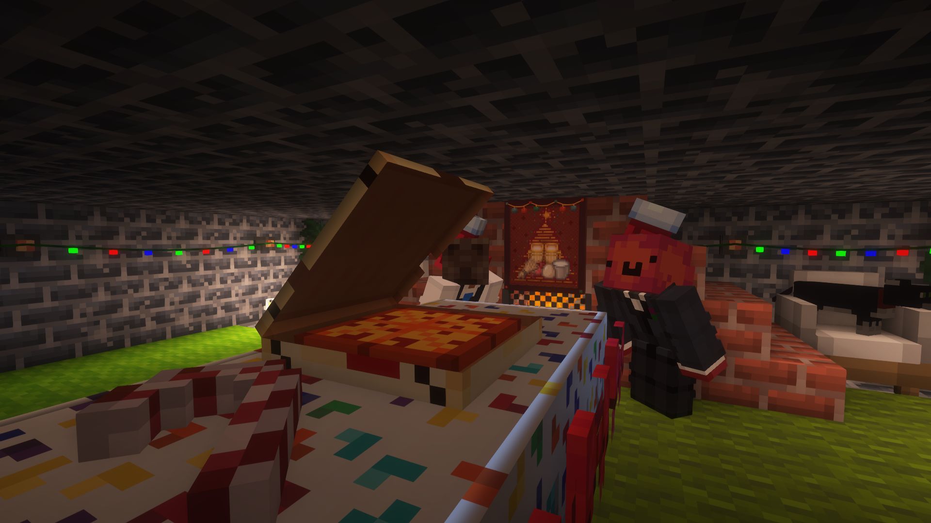 Продолжаю заниматься постройкой Села Молочного в Майнкрафте с Картошкой.