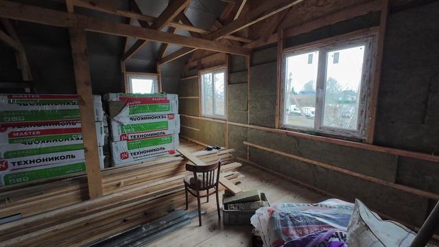 Утепляем второй этаж