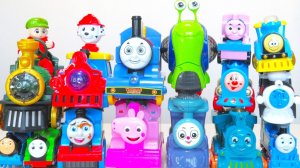 Мультики для детей и малышей. Яркие игрушечные поезда - Томасы. Мультики про паровозики.