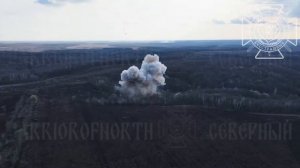 ❌💥Поражение позиций ВСУ в лесном массиве восточнее Михайловки в Сумской области…🗺️