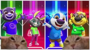 ГОВОРЯЩИЙ ТОМ И ДРУЗЬЯ: Бен против Хэнка, Бекки и Тома 🐾 ВЕСЕЛЫЙ МУЛЬТИК БАТТЛ