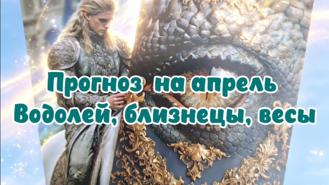 Прогноз на апрель. Водолей, Близнецы, Весы