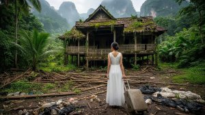 Женщина восстановила заброшенный дом своими руками. Полное видео. От начала до конца