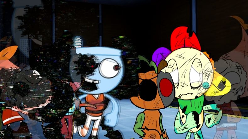 (MePhone 4 version) FNF DANDY FANTASTIC WORLD "AFTERMATH" , BUT GOOD END