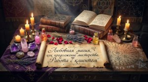 Любовная магия, как продолжение мастерства. Работа с клиентом.