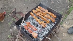 Открываем летний сезон шашлык,курица,кракен.2 часть