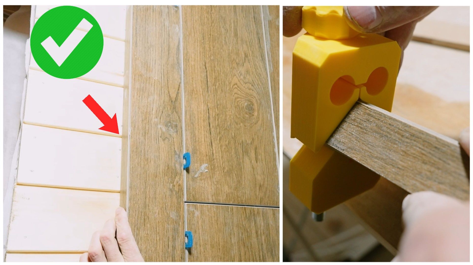 как сделать красивый стык ДЕРЕВА И ПЛИТКИ! Быстрая склейка углов ПЛИТКИ!