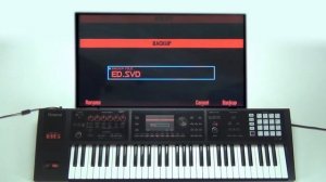 Roland FA-06⧸08 - How to create a Backup⧸Restore