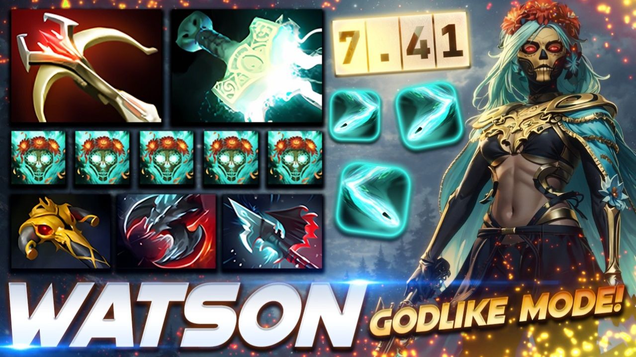 Watson Muerta Godlike Mode — профессиональный геймплей в Dota 2 [Смотри и учись]