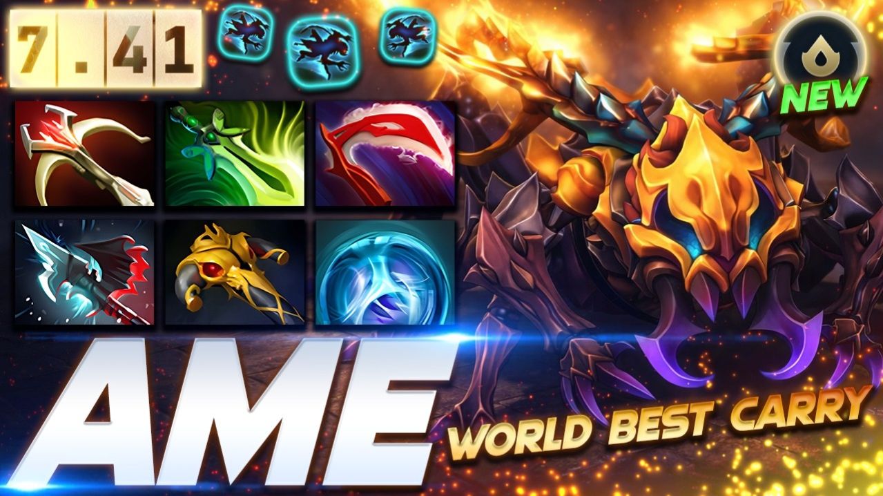 [7.41] Ame Weaver World Best Carry — профессиональный геймплей в Dota 2 [Смотри и учись]