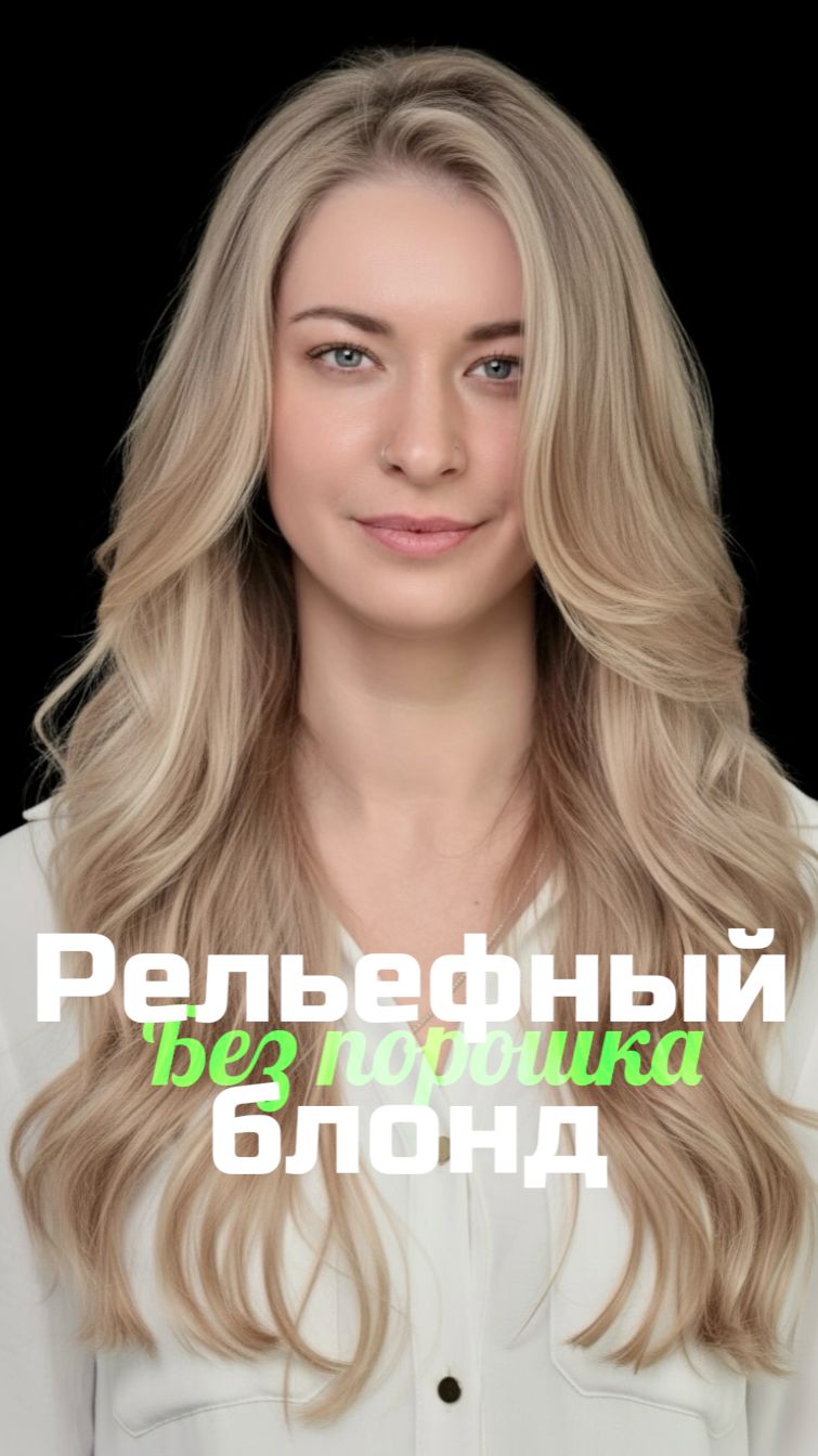 Рельефный блонд без порошка
