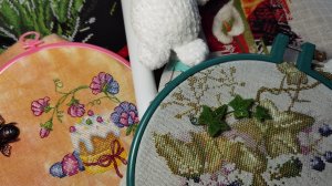 Рукодельные будни марта. ВЛОГ #вышивка_крестом