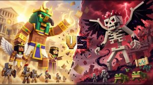 Битва богов: свет Египта против тьмы подземелий Майнкрафт