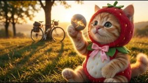 Мама-кошка и котенок готовят волшебный ужин для тайного друга из сада!