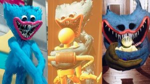 ХАГГИ ВАГГИ ВСЕ ДЖАМПСКЕЙРЫ ИЗ POPPY PLAYTIME, ЭВОЛЮЦИЯ ВСЕ СЦЕНЫ HUGGY РЕАКЦИЯ