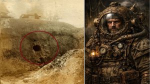 Рудознатцы Демидова на Урале повстречали подземного жителя в скафандре. 18 век.