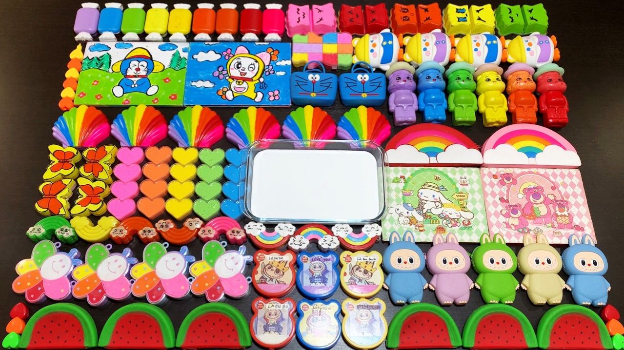 РАДУЖНЫЙ слайм | Смешивание слаймов | АСМР видео | Слайм АСМР | Рецепт слайма | Игра слайм