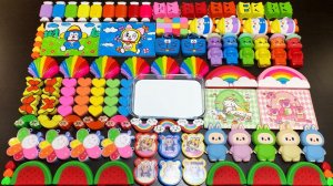 РАДУЖНЫЙ слайм | Смешивание слаймов | АСМР видео | Слайм АСМР | Рецепт слайма | Игра слайм