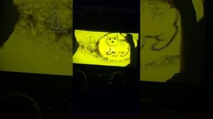 Рисунок Песком Первый котёнок у Куклачева