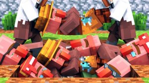 Жизнь деревенского жителя против жизни грабителя 12. Майнкрафт Мультик