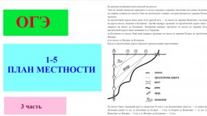 Разбор заданий 1-5 ОГЭ на тему «План местности», часть 3 (расход бензина)