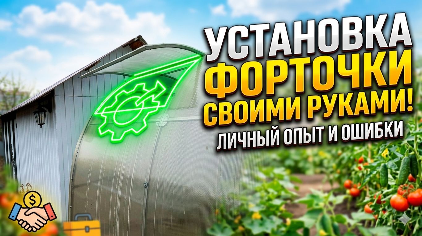 Установка форточки в теплицу краткий видеообзор и советы