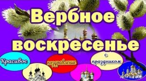 С вербным воскресеньем! Красивое поздравление