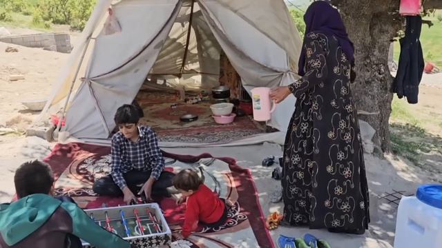 297ч.Настоящая жизнь на природе: строительство пещеры в горном источнике