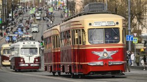 В Москве прошел традиционный парад исторических трамваев