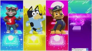 Говорящий Том против Блуи, Щенячьего Патруля и Пинкфонга: Музыкальный Баттл в Тайлс Хоп