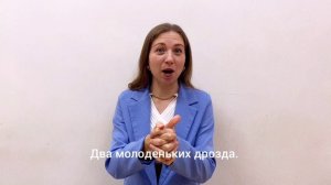 Пальчиковая игра "Два дрозда"