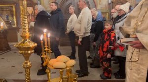 Освящение хлебов на Крещение.