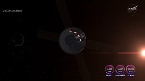 "Артемида II" НАСА в режиме реального времени просматривается с орбиты Ориона