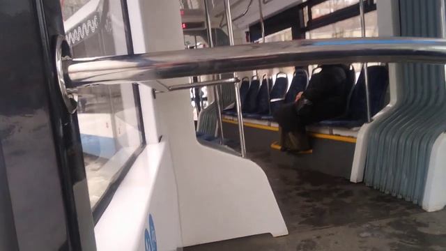 Поездка на Трамвае 1 На Витязе-М Чертаново Южное-Москворецкий Рынок Москва 07.02.2023