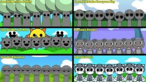 СМЕШАЛ ВСЕХ ПЕРСОНАЖЕЙ ВМЕСТЕ В SPRUNKI | МИСТЕР ТРИ СЕМЬЯ ПРОТИВ СПРАНКИ И ПОКЕМОНОВ