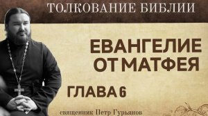 Евангелие от Матфея.  Глава 6. Священник Петр Гурьянов