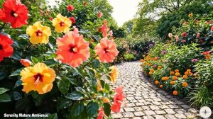 Весна, Цветы, весенний цветущий сад,  нежная музыка для отдыха , пианино