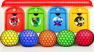 Умиротворяющий гараж | Своими руками превращаем все шарики в 4-цветные двери. Умиротворяющий ASMR