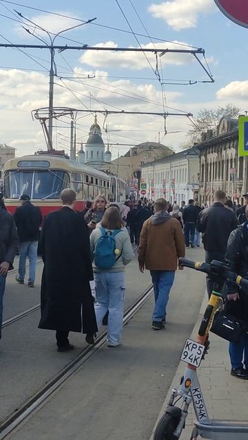 Парад ретро трамваев 2026 часть 1 (Москва, Россия) Retro Tram Parade (Moscow, Russia)