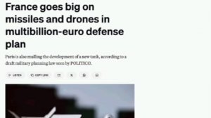 ‼️🇫🇷🏴☠️ Франция готовится к войне: Париж намерен увеличить запасы ракет и беспилотников в четыре