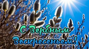 Поздравление с Вербным Воскресеньем