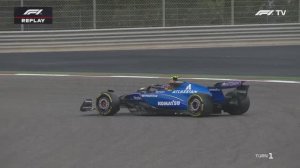 Формула-1. Разворот Сайнца на тестах в Бахрейне 2025 (2 день, день)