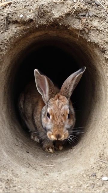 Благородный кролик в своем укрытии #кролик #животные #природа