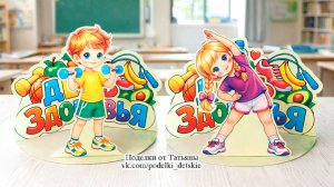 Поделка ко Всемирному дню здоровья (7 апреля) в детском саду или школе