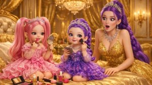 Близняшки Руми и Мира пробуют макияж! Яркие Мультики для детей. Детские мультики смотреть