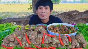 #МУКБАНГ🥩 Говядина с острым соусом и овощами!🥬 АСМР ЕДА НА КАМЕРУ ОБЖОР ОБЕД