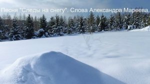 Следы на снегу