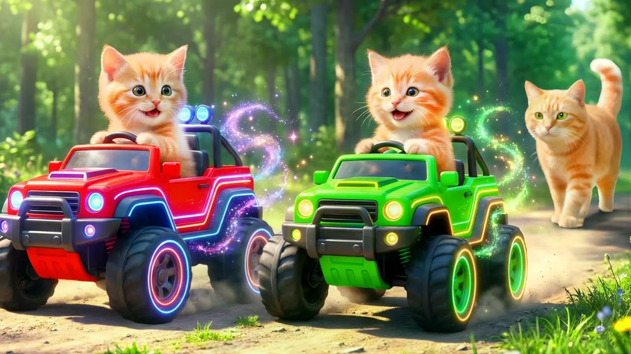 Кошка-мама подстригает шерсть на ферме и вяжет шапочку тигра для котят дома 🐾🎩🐯